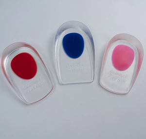 Accessoires de fitness en gros : 1 paire de semelles intérieures en gel de silicone pour hommes et femmes, coussinets de talon, semelles de soulagement - Product Image 2