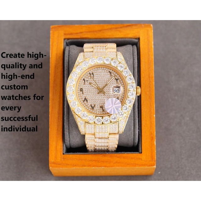 316 Stainless Steel Mechanical Watch with Superior Diamond Inlay Technology, Built with Premium Automatic Movement for Men