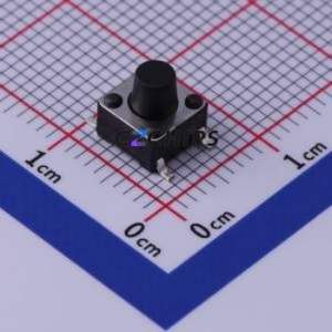 TS-1102S-B-F-B Tactile Switch SMD-4P,6x6mm Switch Single Pole Single Throw Round Button 1.6N Vertical Mount - Product Image 1