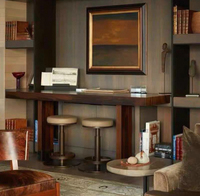 Tabourets de bar commerciaux en bois massif, style Mid-Century Modern, minimalistes, écologiques, à pieds hauts, créatifs, meubles de luxe pour salon