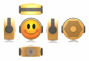 Haut-parleur Bluetooth à ventouses <span class=keywords><strong>avec</strong></span> visage souriant et dessin animé mignon Petit haut-parleur portable sans fil de haute qualité <span class=keywords><strong>Bureau</strong></span> de <span class=keywords><strong>chambre</strong></span> à coucher de style élégant - Product Image 3