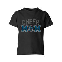 Transferts thermocollants personnalisés en strass pour T-shirt – Motifs « Cheer Mom »