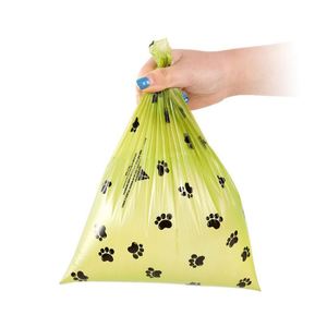 Sacs à crottes de chien biodégradables compostables à 100% en amidon de maïs imprimés sur mesure - Product Image 1