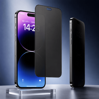 Verre trempé mat anti-espion 9H pour iPhone 18 Pro, couverture intégrale, anti-traces de doigts