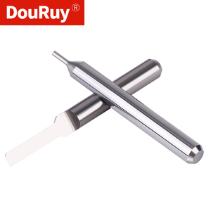 DouRuy SHK 3.175mm broca de flauta única cortador de grabado de carburo herramienta de corte de madera hoja para tallado fresado CNC <span class=keywords><strong>Router</strong></span> - Product Image 5
