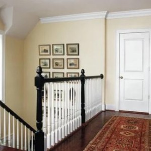 Style campagnard de l'industrie Rénovation de maison Caractéristiques de sécurité Dalle de bois pour pépinière Portes extérieures en bois - Product Image 1