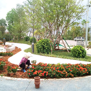 Banco de Fibra de Vidrio para Árbol, Asientos para Parque al Aire Libre, Diseño Contemporáneo para 4 Personas, Muebles de Patio Modernos y Duraderos - Product Image 4