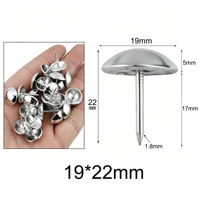 Agrafes de rembourrage à tête dôme de 19 mm pour bricolage, clous décoratifs à tête ronde pour meubles, canapés et artisanat, paquet de 2000 pièces