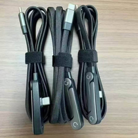 Cable USB C de 240W 5A con Trenzado de Nailon, Cable de Carga Rápida PD con Soporte para Teléfono