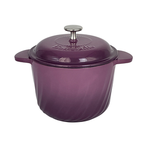 Nồi đất nung nhỏ bằng gang tráng men cao cấp, dùng để nấu cháo, cơm, mì Ý, nướng, có nắp và lớp lót bằng đá nung - Product Image 4