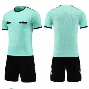 Set Jersey wasit sepak bola pria, Set kaus seragam wasit buatan pabrik, Logo kustom - Product Image 4