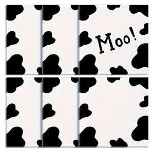 Custom Cow Print Self-Adhesive <b>Notebook</b> <b>Cute</b> Cow Notepad for School Office or Home Use Made From Offset Paper - Product Image 1