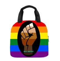 Sac à déjeuner arc-en-ciel polysexuel pour femmes et hommes, sac fourre-tout réutilisable, sacs à déjeuner isothermes pour le travail, le pique-nique, l'école ou les voyages