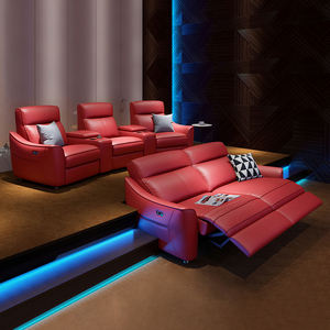 Kunden spezifische Leders essel Heimkino Elektrisches Sofa Nobler Film Audio-Visueller Raum Drei Vier-Personen-Kombination - Product Image 2
