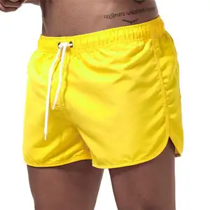 2021 Custom Mannen Badpak Strand Sport Zwembroek Mens Surf Zwemshorts Voor Mannen Badmode Boxer Sneldrogend Slips