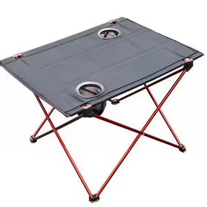 Mesa Plegable Portátil para Exteriores, Ajustable, Ligera, con Superficie de Tela Oxford y Marco de Aluminio, Mini Mesa de Camping, Picnic y Comedor - Product Image 3