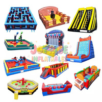 Jeu de football de table humain gonflable en PVC durable avec souffleur d'air, nouveau terrain de football gonflable à vendre