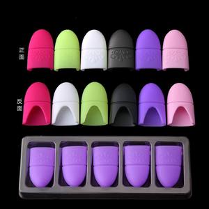 5 pièces/boîte <span class=keywords><strong>pince</strong></span> à <span class=keywords><strong>vernis</strong></span> à ongles tremper capuchon en Silicone Gel UV dissolvant de Lak enveloppes dégraissant nettoyant conseils doigts couverture <span class=keywords><strong>vernis</strong></span> manucure - Product Image 2
