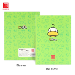 Cahier de composition Oringa relié cousu avec fil imprimé, 80 pages, papier ligné 70 g/m², relié en carton pour promotion - Product Image 2