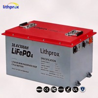Batterie Lithium LiFePO4 à décharge profonde 38,4V 300Ah 10KW Grade A Marine Bluetooth Prise Anderson 6000+ Cycles CE RoHS IP67 OEM ODM