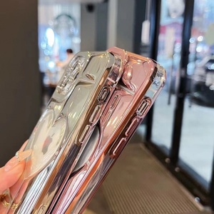 Venta al por Mayor de Fábrica, Funda de Teléfono de Lujo con Diseño 3D, Transparente, con Corazón Hueco y Flores, para iPhone 11, 12, 13, 14 Pro, 14 Pro Max - Product Image 4