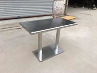 Ensemble de table à manger en acier inoxydable pour restaurant et cantine