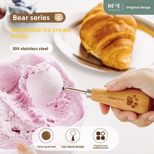 Cucchiaio <span class=keywords><strong>per</strong></span> Gelato a Forma di Orso in Acciaio Inox 304, Design Moderno e Minimalista, Cucchiaio Multiuso <span class=keywords><strong>per</strong></span> Frutta e Anguria - Product Image 3