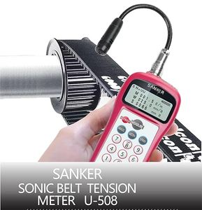 Tensiomètre de <span class=keywords><strong>courroie</strong></span> sonique U-508, testeur de tension de <span class=keywords><strong>courroie</strong></span> avec plage de fréquence de 10 Hz à 5000 Hz, plage de tension de 0,01 à 99900 N - Product Image 2