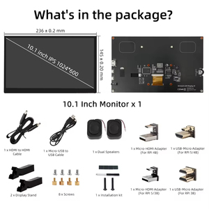 10.1 inch IPS 1024*600 LCD hiển thị cảm ứng điện dung màn hình tương thích với <span class=keywords><strong>Raspberry</strong></span> <span class=keywords><strong>Pi</strong></span> 3B 4B - Product Image 6