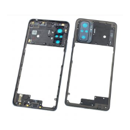 Cover Posteriore Nera di Ricambio per Xiaomi Redmi Note 10 Pro, Telaio in Materiale ABS - Product Image 3