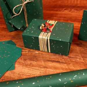 Personalizado 80g lujo estampado en caliente fiesta de cumpleaños del Día de San Valentín 43*300 cm embalaje de regalo de Navidad caja de cosméticos papel de regalo - Product Image 2