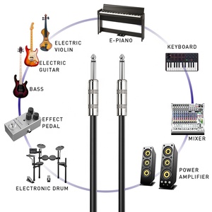 Cable de Audio Mono TS de 6.35MM, Conector Macho a Macho para Guitarra, Altavoz, Piano, Múltiples Longitudes: 1M, 2M, 3M, 5M, 8M, 10M, 12M, 15M, 20M - Product Image 6
