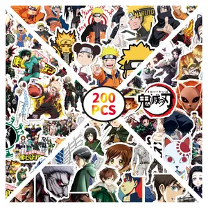 50Pcs Hot Koop Japanse Cartoon Vinyl Decoratieve Sticker Voor Laptop Muur Auto Bagage Skateboard Anime Stickers