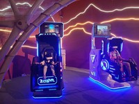 Juegos de Realidad Virtual, Asiento para 1 Jugador, Rotación de 360 Grados, Máquina de Realidad Virtual 9D, Simulador de Vuelo, Entretenimiento Comercial en Interiores, Plástico
