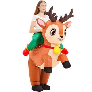 Costume de Noël gonflable pour adulte (homme-neige et renne), et costume de Père Noël gonflable pour enfant - Product Image 6