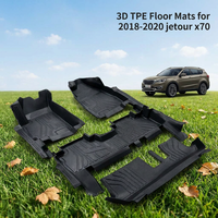 Tapis de sol en TPE de qualité supérieure pour Jetour X70 2018-2020, toutes saisons, 5D, imperméables, sur mesure, accessoires intérieurs pour voiture