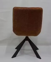 Chaise de salle à manger ergonomique de style moderne du milieu du siècle, avec pieds pivotants et revêtement en tissu, pour la maison, le bureau et les salles à manger