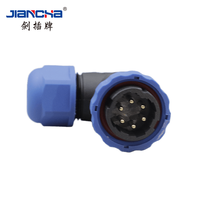 Connecteur série JIANCHA SD SD13-2 connecteur étanche IP68 2 3 4 5 6 7 broches mâle prise de câble montage sur panneau