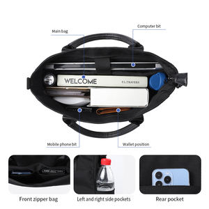 Sac à bandoulière décontracté personnalisé en nylon avec compartiment <span class=keywords><strong>secret</strong></span> pour ordinateur portable, fermeture éclair, design magique, unisexe - Product Image 6