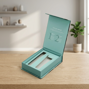 Luxury Rigid Cosmetic <b>Box</b> Set Mint Green Rectangle Paperboard With Offset Printing High-End Packaging For Beauty Products - Product Image 2