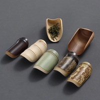 Cuillère à thé en bambou faite à la main, cuillère à thé chinoise Gongfu, accessoires pour la cérémonie du thé japonaise, outils pour le thé en feuilles pour la salle de thé