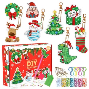 XIXI Peinture Diamant Acrylique DIY 5D Kits Art Animal Décoration Maison Cadeau de Noël Porte-clés pour Enfants - Product Image 6