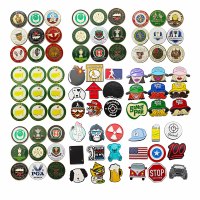 Marqueurs de balle de golf en émail personnalisés avec logo, en gros de Chine, pour fournisseurs de métal