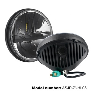 Hot bán 7 "<span class=keywords><strong>Led</strong></span> Đèn Pha với cao thấp chùm và phản xạ cho Jeep Wrangler Mazda MIATA 40 Wát Vòng <span class=keywords><strong>Led</strong></span> Đèn Pha 7inch - Product Image 2
