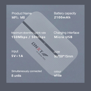 New 4G xách tay mifis Cat4 OEM USB Type-C 4G di động wifi router với khe cắm thẻ Sim Túi 2100mAh Túi Wifi 4G router - Product Image 3