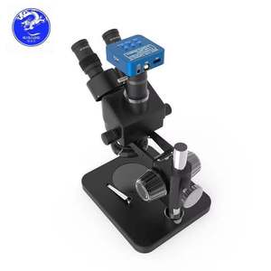 <span class=keywords><strong>Microscope</strong></span> trinoculaire professionnel avec caméra d'enregistrement vidéo HD, dispositif optique x 48mp, pour l'éducation des téléphones, pour la réparation des Pcb électroniques, sélectionné - Product Image 1