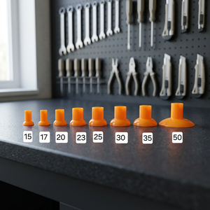 Kit d'outils de rodage de soupapes à ventouse en plastique orange de haute qualité, 8 pièces, différentes tailles : 15, 17, 20, 23, 25, 30, 3 - Product Image 3