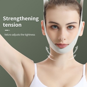 Bandeau de sommeil réutilisable pour amincir le double menton, masque facial en V, ceinture de lifting du visage en V pour produits de beauté - Product Image 4