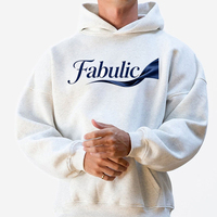 Sweat-shirts à capuche surdimensionnés personnalisés pour hommes, en molleton français épais 500 g/m², à épaules tombantes, fabriqués sur mesure