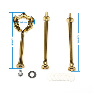 Supporto per <span class=keywords><strong>Torta</strong></span> a 3 Piani in Oro con Maniglie Hardware CSH-025 - Product Image 3